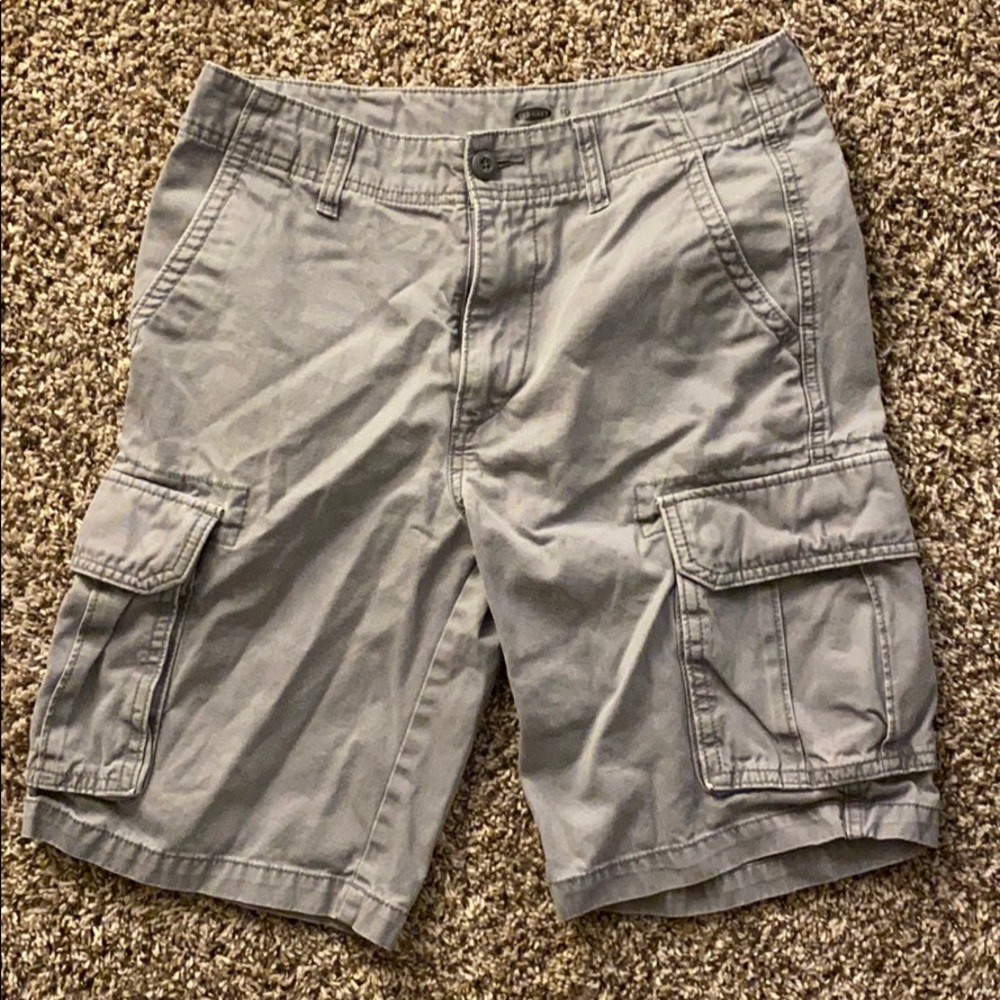 Grey cargo shorts